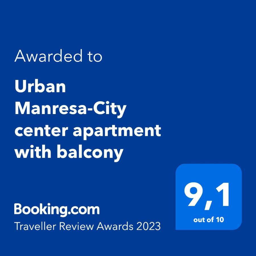 Urban Manresa-City Center Apartment With Balcony Экстерьер фото